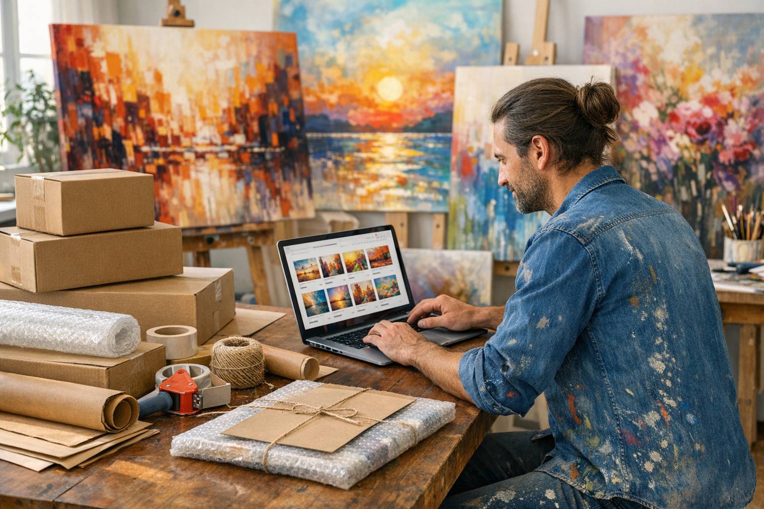 Cómo empezar a vender cuadros por internet paso a paso